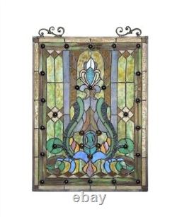 25 Tiffany-Style Victorian Design Stained Glass Hanging Window Panel Suncatcher