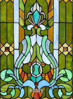 25 Tiffany-Style Victorian Design Stained Glass Hanging Window Panel Suncatcher