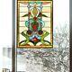 25 x 18 Tiffany-Style Hidden Anthem Stained Glass window Panel