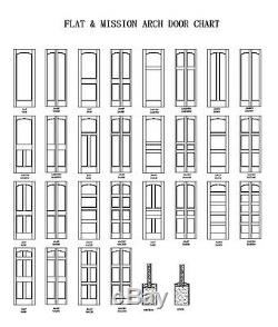 3 Panel Flat Primed Mission Shaker Stile & Rail Solid Core Wood Doors Door Slabs