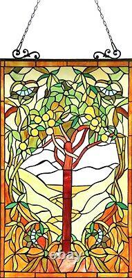 32 Style Stained Glass Fruit Tree Of Life Window Hanging Panel