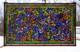 34 x 20 Tiffany Style stained glass window panel Butterfly Flower, HF314