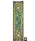 35 Floral Serenity Tiffany Style Stained Glass Window Panel