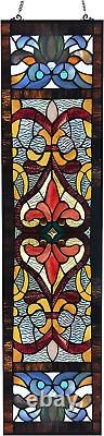 36 H Stained Glass Window Hanging Colorful Glass Panel and Window Suncatcher