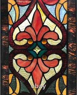 36 H Stained Glass Window Hanging Colorful Glass Panel and Window Suncatcher