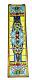 36 Tiffany Style Handcrafted Victorian Stained Glass Fleur De Lis Window Panel