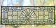 36 x 12 Handcrafted All Clear Stained Glass Window panel Beveled glass panel