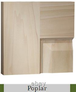 4 Panel Poplar Equal Flat Mission Stain Grade Solid Core Interior Wood Doors