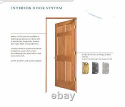 4 Panel Poplar Equal Flat Mission Stain Grade Solid Core Interior Wood Doors