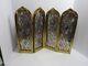 4-panel Stained Glass Decorative Screen By Valerie New In Box