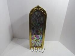 4-panel Stained Glass Decorative Screen By Valerie New In Box