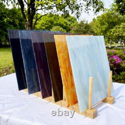 6 Pack Stained Glass Sheets 12 X 12 Colorful Mosaic Glass Panels