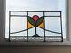 A Striking 1930's English Compact Renovated Stained Glass Panel