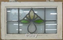 Abstract Old English Leaded Stained Glass Window 21.25 X 13