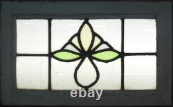 Abstract Old English Leaded Stained Glass Window 21.25 X 13