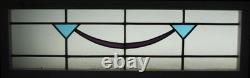 Abstract Old English Leaded Stained Glass Window Transom 40.75 X 13