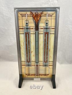 After FRANK LLOYD WRIGHT Stained Glass Panel Oak Park Skylight