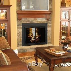 Alpine Large Glass Fireplace Doors Premium Mesh Panels Surface Mount Design