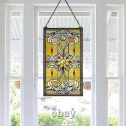Amber Stained Glass Brandi'S Window Panel