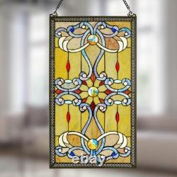 Amber Stained Glass Brandi'S Window Panel