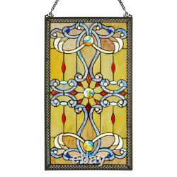 Amber Stained Glass Brandi'S Window Panel