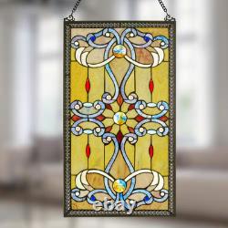Amber Stained Glass Brandi'S Window Panel