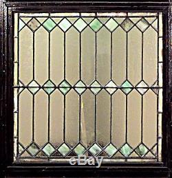 American Victorian Stained Glass Diamond Shaped Square Window Panels