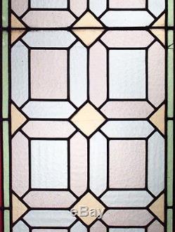 American Victorian Stained and Multicolored Leaded Glass Window Panels