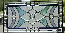 Angel -Beveled Stained Glass Window Panel 28 1/2 x 16 1/2