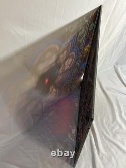 Antique 19th Century Leaded Hand Painted & Fired Stained Glass Window 29x28.75