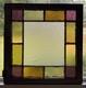 Antique 19th Century Queen Anne Textured Privacy & Stained Glass Window 28.5 C