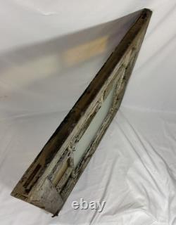 Antique 19th Century Queen Anne Textured Privacy & Stained Glass Window 28.5 C