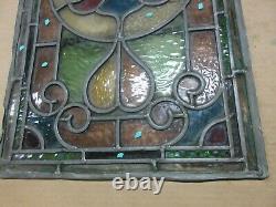 Antique Decorative Stained Glass Panels Four