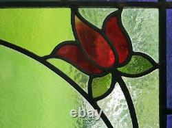 Antique English Stained Glass Window Panel