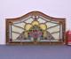 Antique French Stained Glass Panel with Brass and Leaded Framing (2 AVAILABLE)