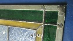 Antique Panel Windong Stained Glass 31 X 16 Sun Catcher