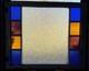 Antique Queen Anne 19th Century Textured Stained & Privacy Glass Window 34.25