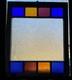 Antique Queen Anne 19th Century Textured Stained & Privacy Glass Window 34.25