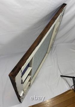 Antique Queen Anne 19th Century Textured Stained & Privacy Glass Window 34.25