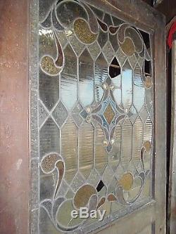 Antique Stain Glass Panel Door for Restoration