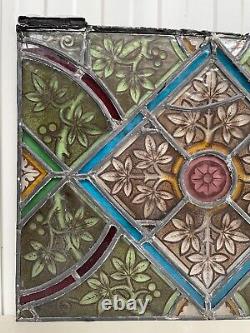 Antique Stained Glass Church window panel (2)