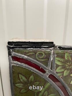 Antique Stained Glass Church window panel (2)