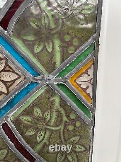 Antique Stained Glass Church window panel (2)