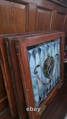 Antique Stained Glass Panel from 1800's 1 Pc