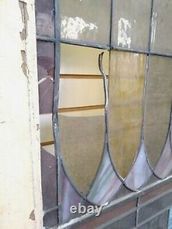 Antique Stained Glass Side Light Wall Window Panel 93-1/2X41-3/4X1-7/8 Inches