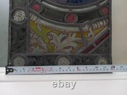 Antique Stained Glass Window Panel. Early Victorian. Beautifully Painted