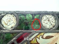 Antique Stained Glass Window Panel. Early Victorian. Beautifully Painted