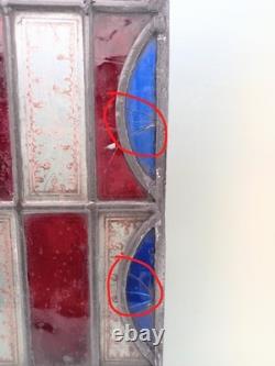 Antique Stained Glass Window Panel. Early Victorian. Beautifully Painted