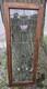 Antique Stained Leaded Glass Window / Door Panel 48 X 18