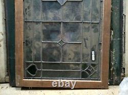 Antique Stained glass panel/transom Colored & colorless 22-3/8x68x1